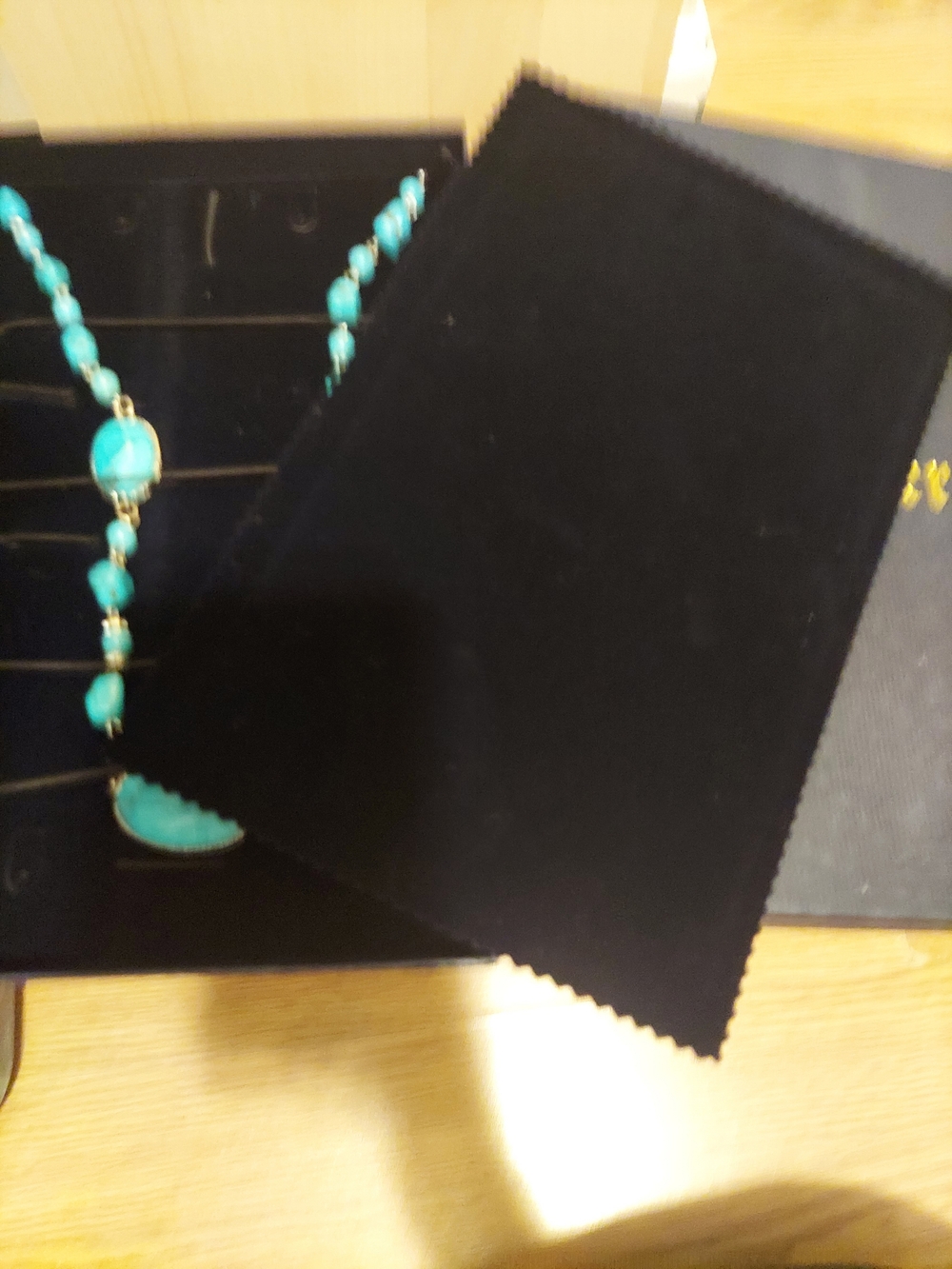 Stauer Turquoise Beaded Necklace with Oval Stone Accents - Blue - Picture 2 of 13